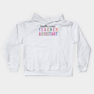 Teacher Assistant Gifts | World's cutest Teacher Assistant Kids Hoodie